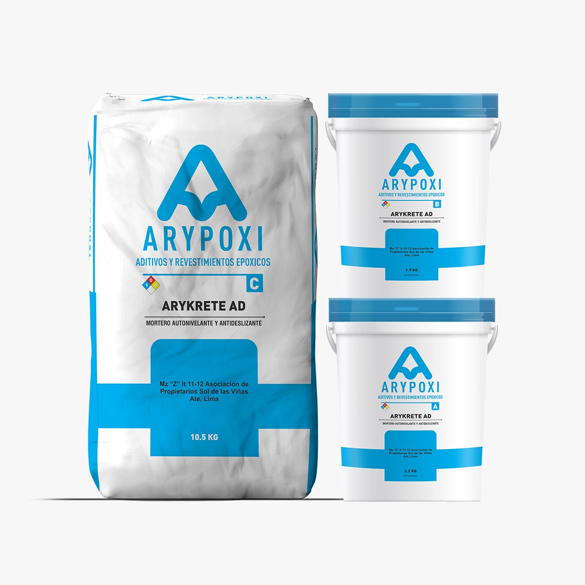 ARYKRETE AD (Mortero Autonivelante y Antideslizante)